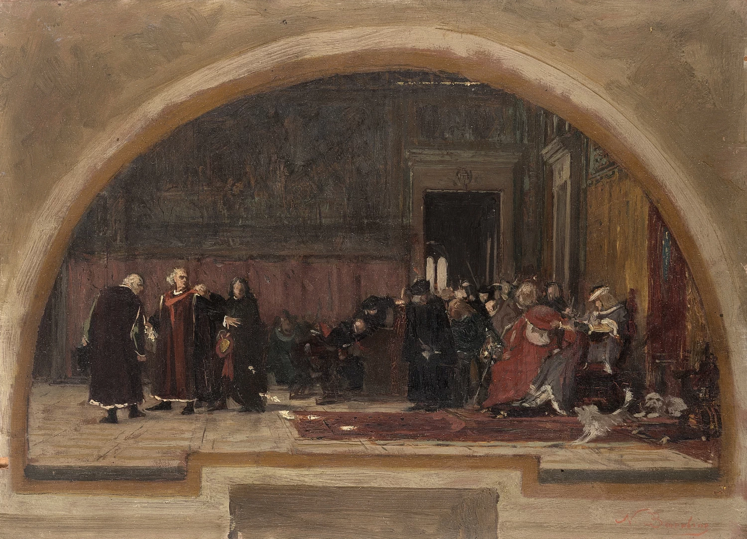Pier Capponi davanti a Carlo VIII